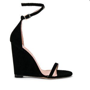 $158 REVOLVE RAYE Bane Wedge 6.5 black